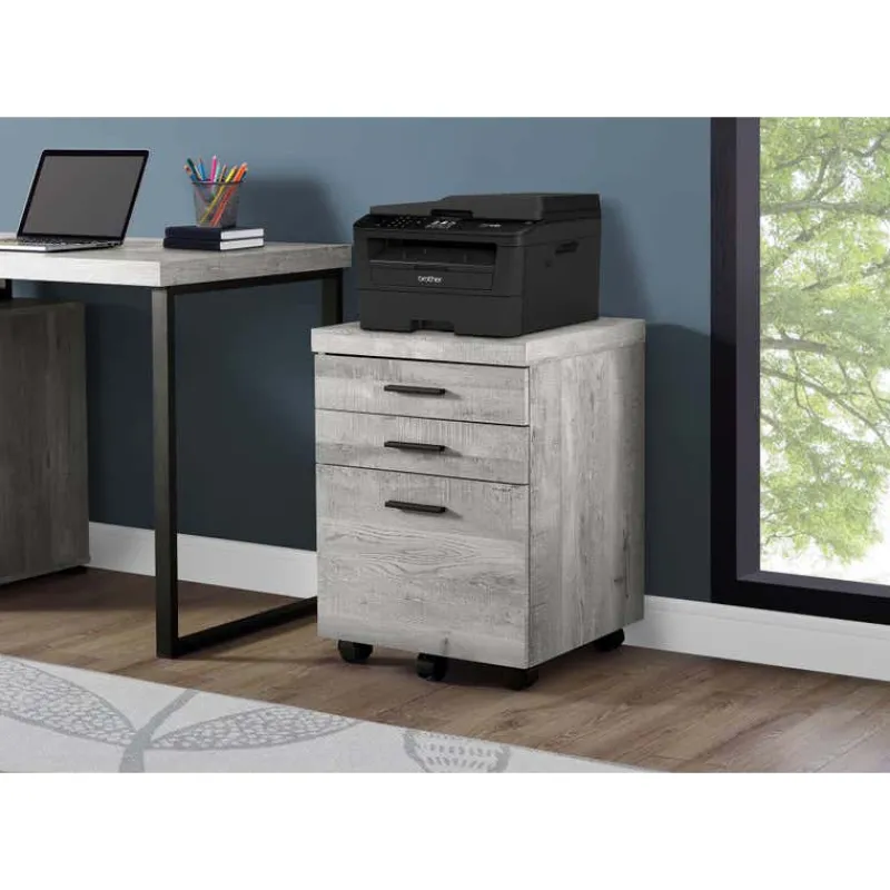 Monarch Filing cabinet - 3 drawer / reclaimed wood / castors -