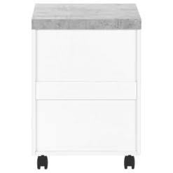 Monarch Filing cabinet - 3 drawer / / cement-look on castor -