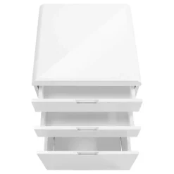 Monarch Filing cabinet - 3 drawers / gloss / castors -