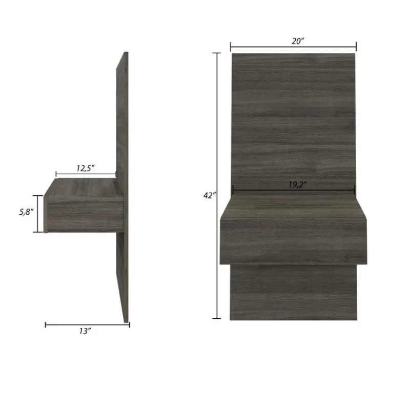 Nexera Floating Nightstand Extension Panel (set of 2) -