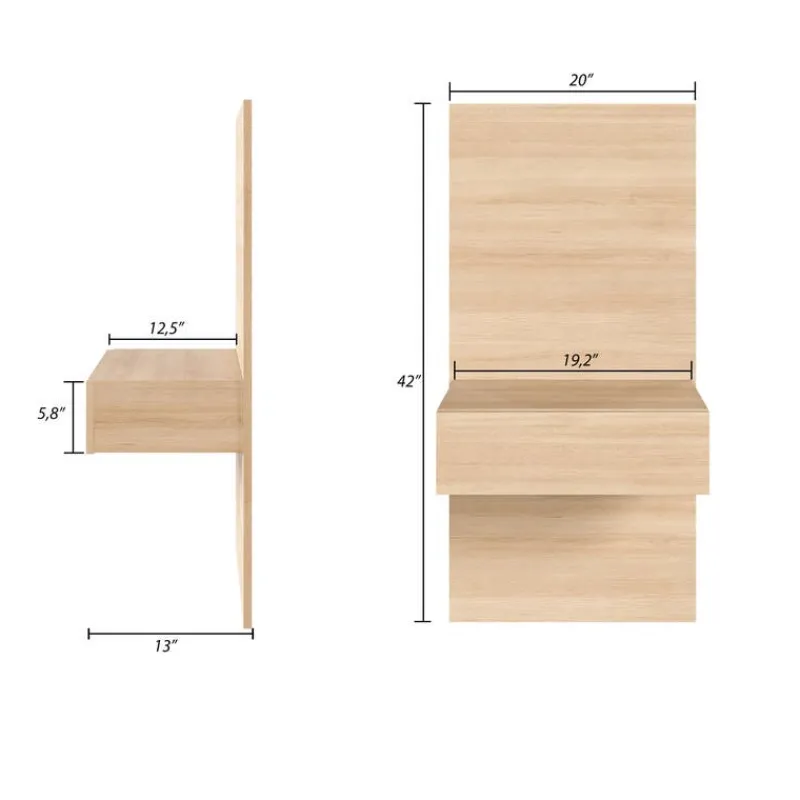 Nexera Floating Nightstands Extension Panels -