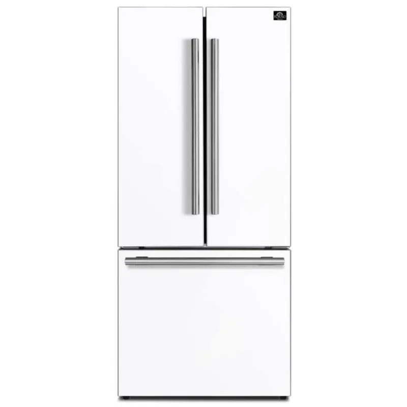 FORNO 17,5 Cu Ft 30 In Refrigerator Bottom Freezer, French door - FFFFD1974-31