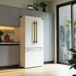 FORNO 17,5 Cu Ft 30 In Refrigerator Bottom Freezer, French door - FFFFD1974-31