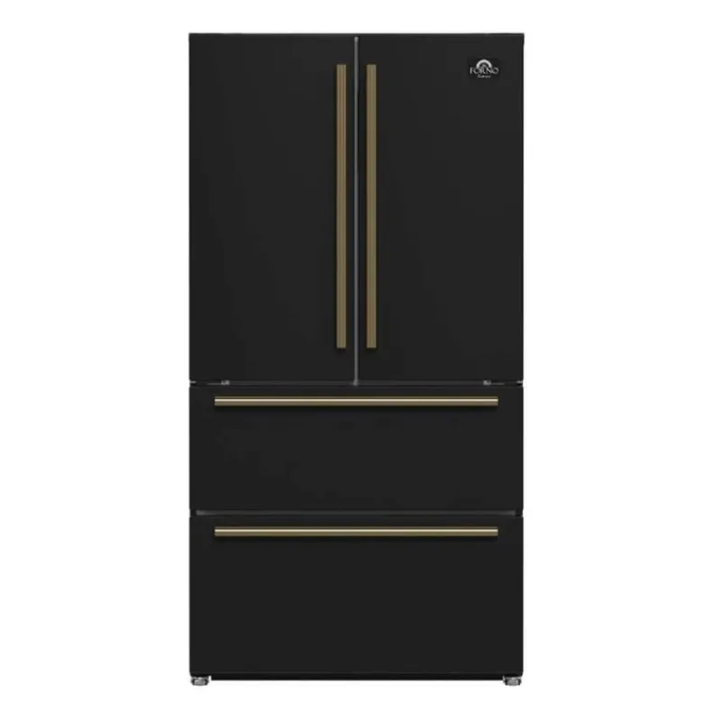 FORNO 19,2 Cu Ft 36 In Refrigerator Bottom Freezer, French door - FFRBI1820-36