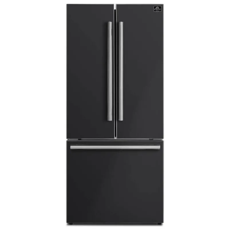 FORNO 17,5 Cu Ft 30 In Refrigerator Bottom Freezer, French door - FFFFD1974-31
