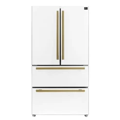 FORNO 19,2 Cu Ft 36 In Refrigerator Bottom Freezer, French door - FFRBI1820-36