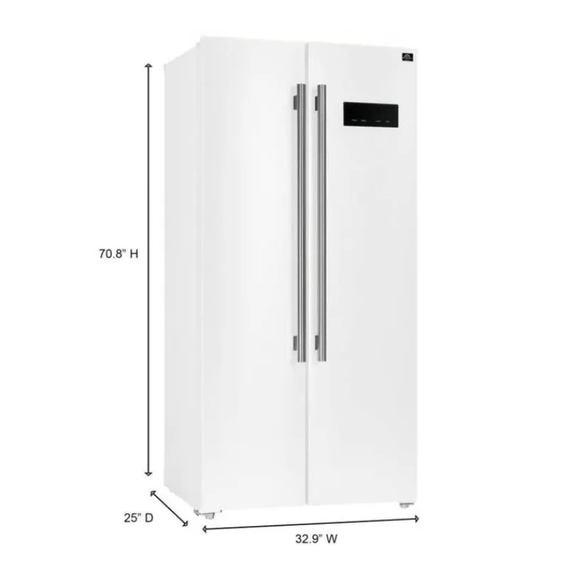 FORNO 15,6 Cu Ft 33 In Refrigerator Side by side - FFRBI1805-33