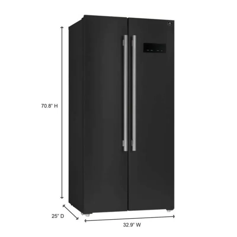 FORNO 15,6 Cu Ft 33 In Refrigerator Side by side - FFRBI1805-33