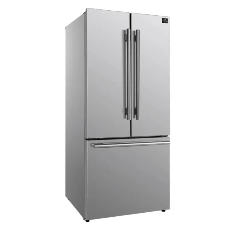 FORNO 17,5 Cu Ft 30 In Refrigerator Bottom Freezer, French door - FFFFD1974-31