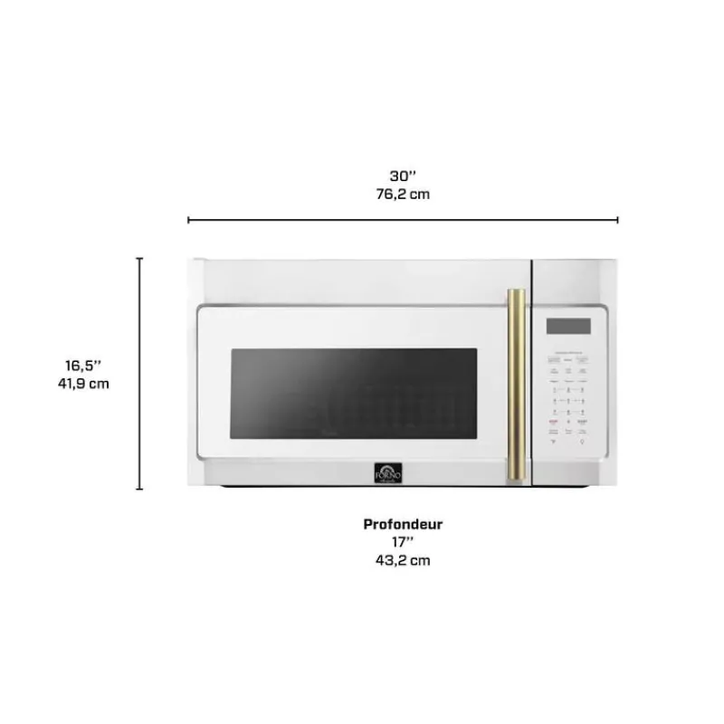 FORNO 1,5 Cu Ft Microwave/Hood, , 1500 W, 300 - FOTR3038-30