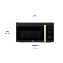 FORNO 1,5 Cu Ft Microwave/Hood, , 1500 W, 300 - FOTR3038-30B