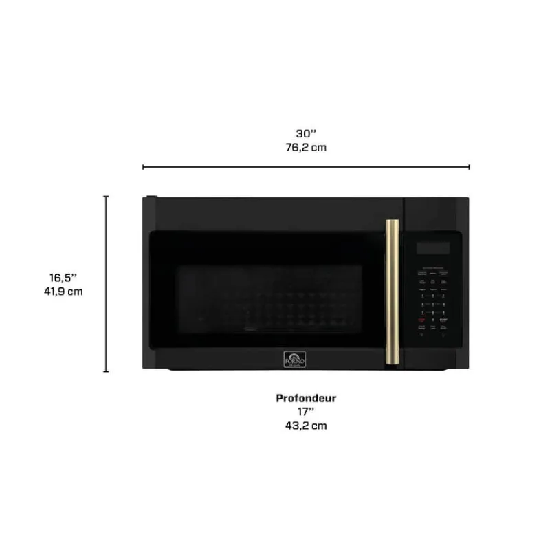 FORNO 1,5 Cu Ft Microwave/Hood, , 1500 W, 300 - FOTR3038-30B