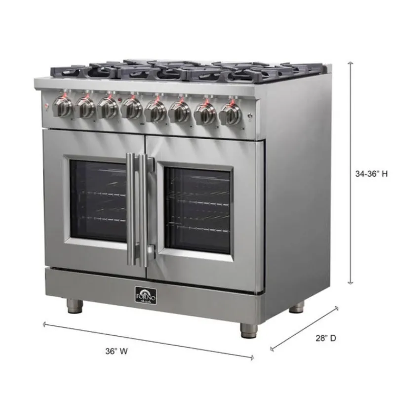 FORNO 36 In Gas Range 36" Electric Gas - FFSGS6325-36