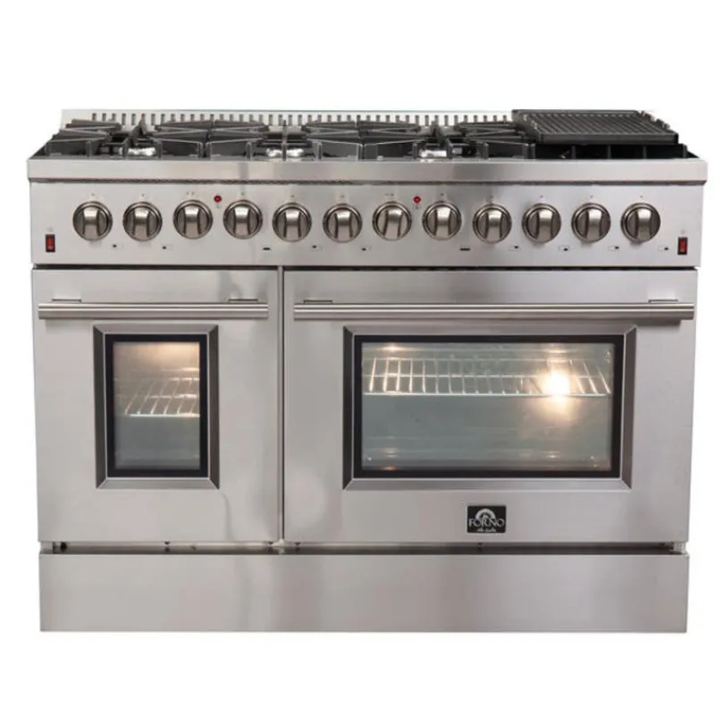 FORNO Dual Fuel Range 48" Electric Gas - FFSGS6156-48