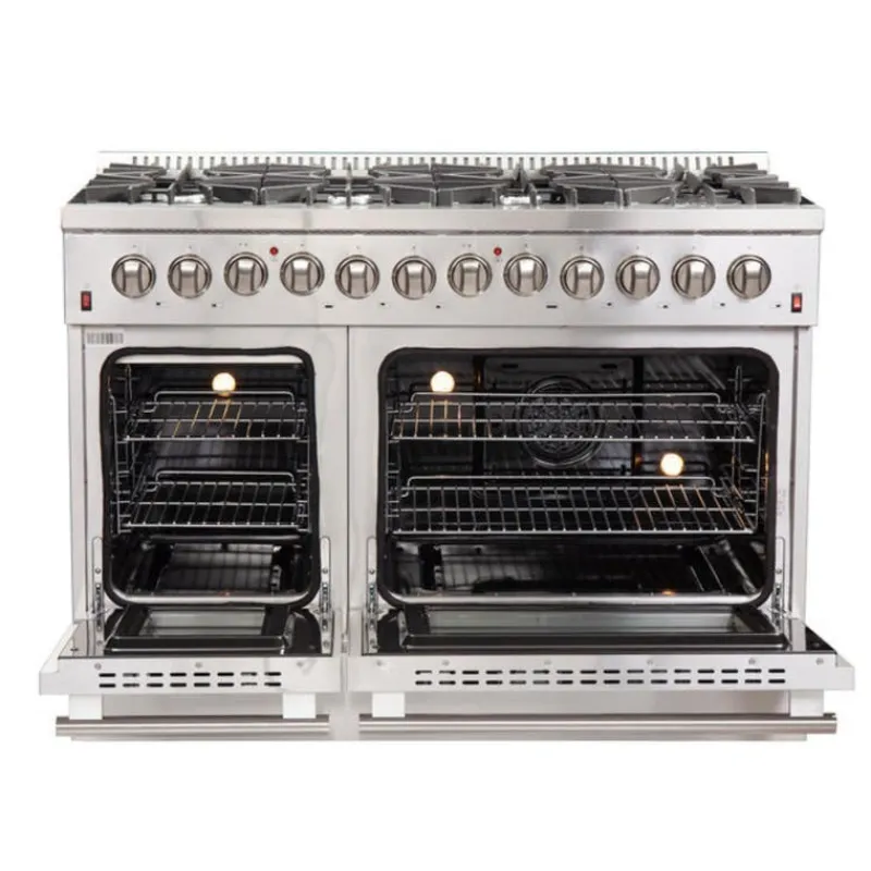 FORNO Dual Fuel Range 48" Electric Gas - FFSGS6156-48