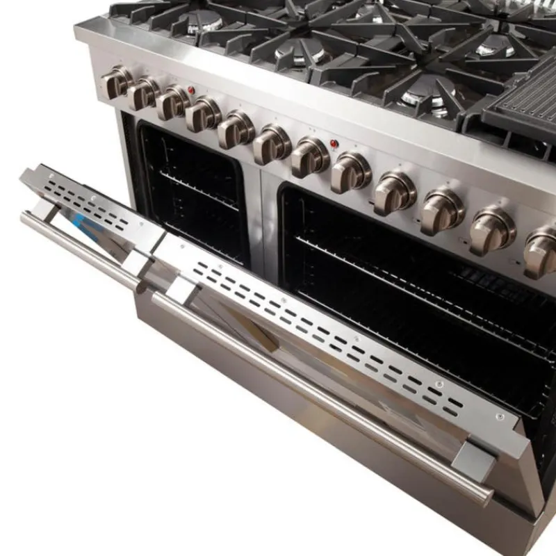 FORNO Dual Fuel Range 48" Electric Gas - FFSGS6156-48
