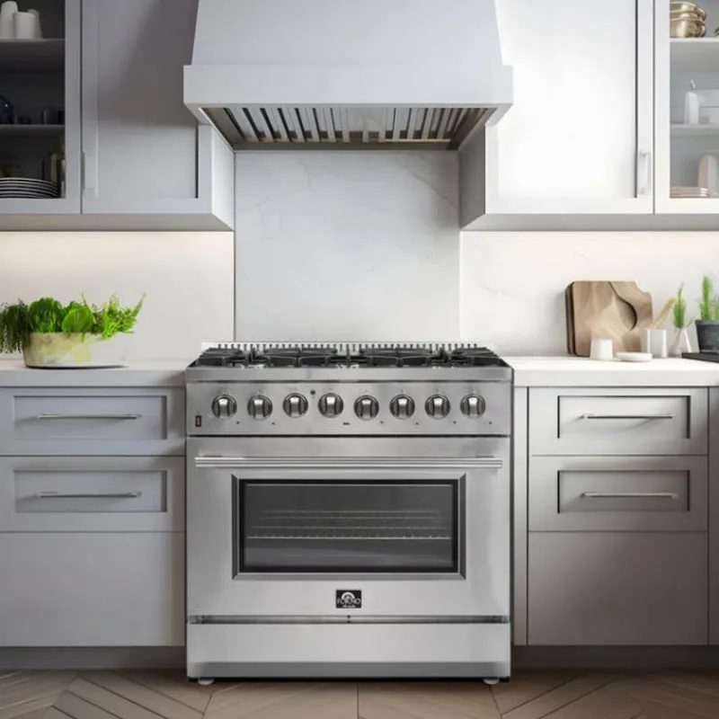 FORNO Dual Fuel Range 36" Dual Energy Gas - FFSGS6156-36