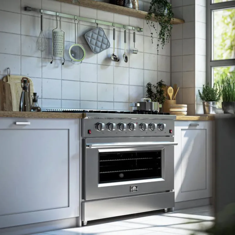 FORNO Gas Range 36" Electric Gas - FFSGS6244-36