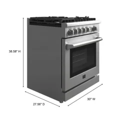 FORNO Gas Range 30" Electric Gas - FFSGS6276-30
