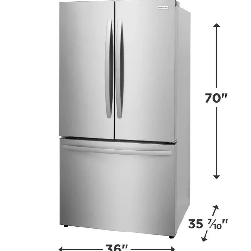 Frigidaire 28,8 36 In Cu Ft Refrigerator Bottom Freezer, French door - FRFN2813AF