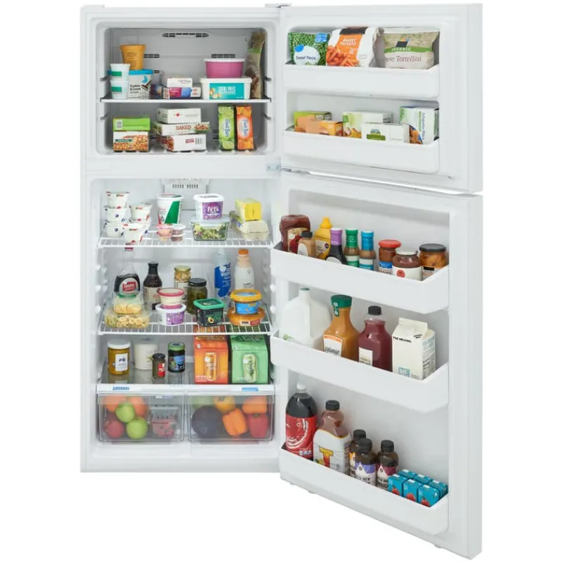 Frigidaire 18 Cu ft 30 In Refrigerator Top Freezer - FFHT1814YW