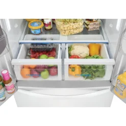 Frigidaire 18 Cu ft 32 In Refrigerator Bottom Freezer, French door - FRFG1723AW