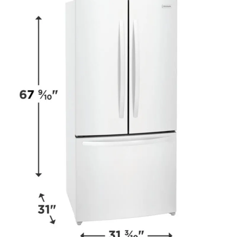 Frigidaire 18 Cu ft 32 In Refrigerator Bottom Freezer, French door - FRFG1723AW