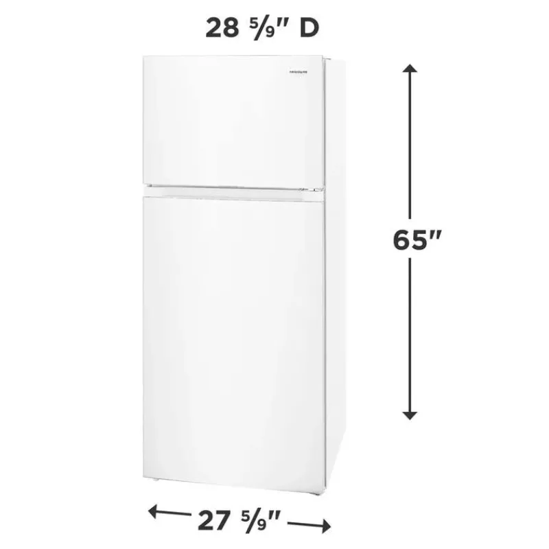 Frigidaire 16 Cu Ft 28 In Refrigerator Top Freezer - FRTE1622AW