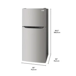 Frigidaire 18 Cu ft 30 In Refrigerator Top Freezer - FRTE1835AS