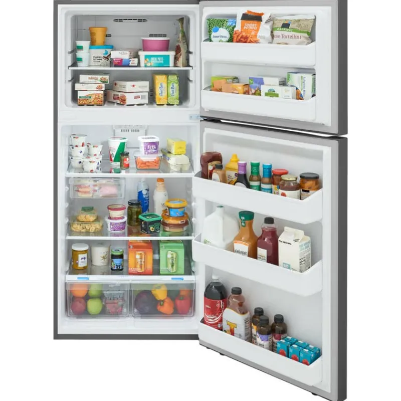 Frigidaire 18 Cu ft 30 In Refrigerator Top Freezer - FRTE1835AS