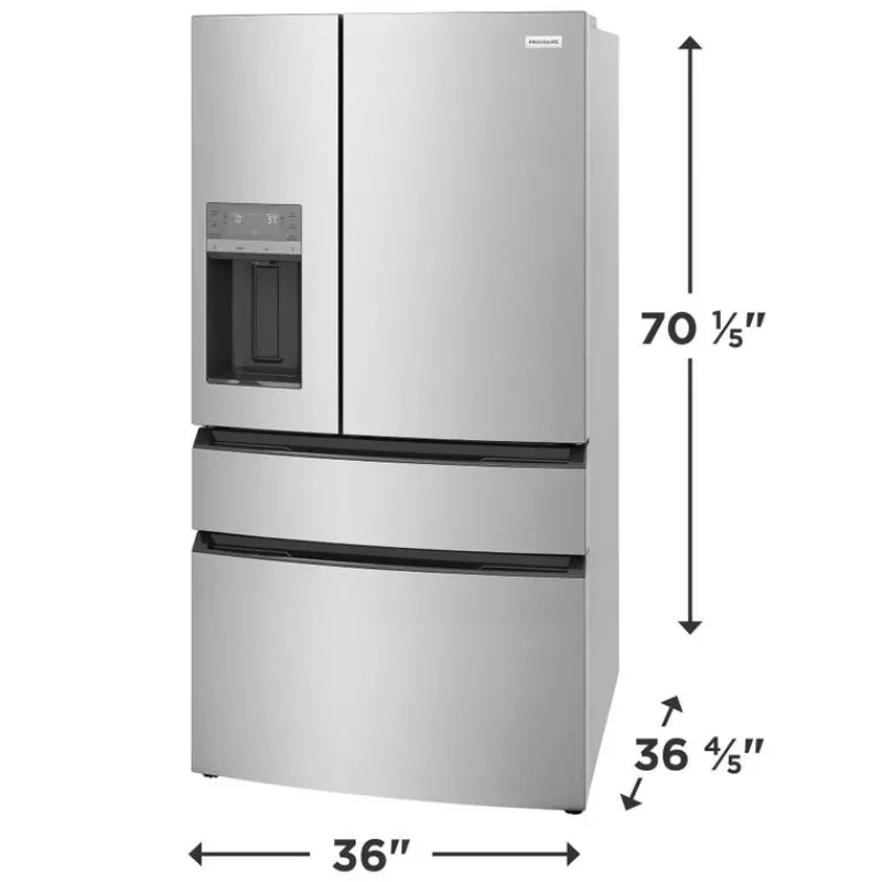 Frigidaire 26,3 Cu Ft 36 In Refrigerator Bottom Freezer, French door - FRMS2733AV