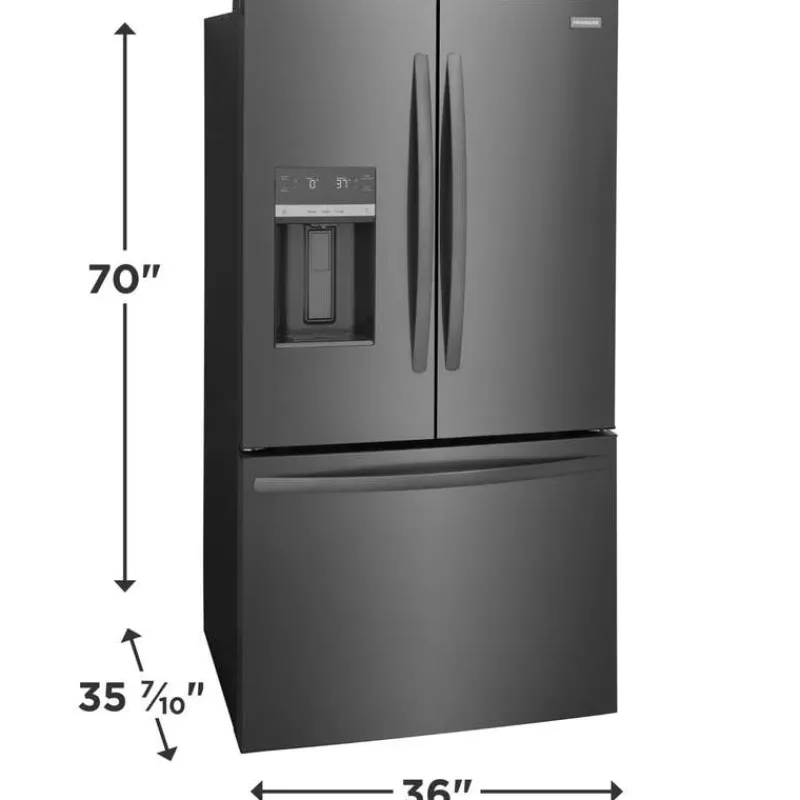 Frigidaire 36 In 27,8 Cu Ft Refrigerator Bottom Freezer, French door - FRFS2823AD