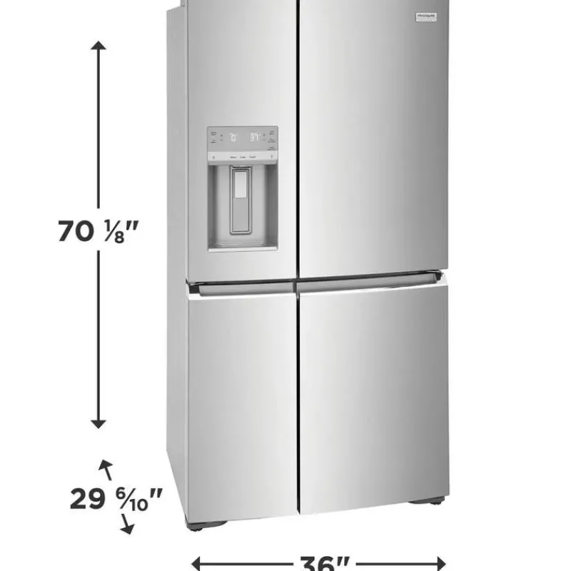 Frigidaire Gallery 36 In 22,1 Cu Ft Refrigerator Bottom Freezer, French door - GRQC2255BF