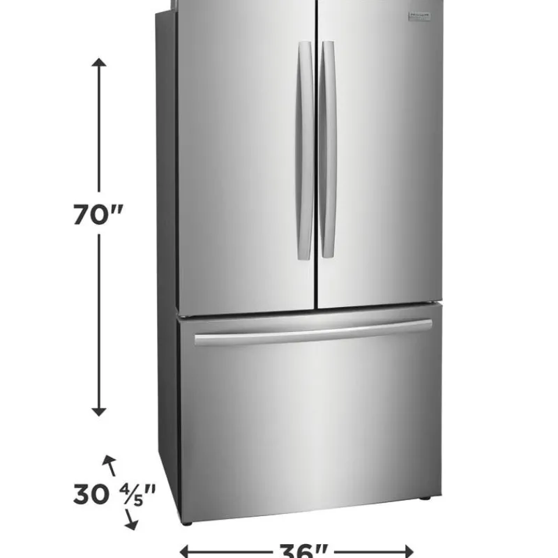 Frigidaire Gallery 36 In 23,3 Cu Ft Refrigerator Bottom Freezer, French door - GRFG2353AF