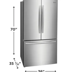 Frigidaire Gallery 36 In 28,8 Cu Ft Refrigerator Bottom Freezer, French door - GRFN2853AF