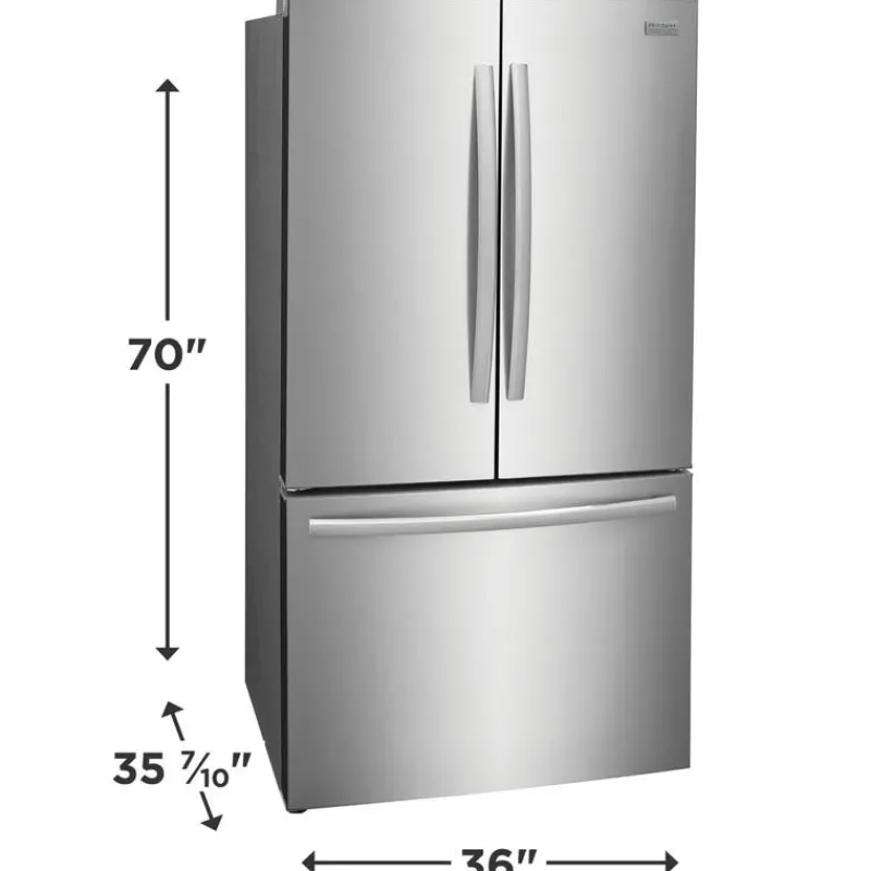 Frigidaire Gallery 36 In 28,8 Cu Ft Refrigerator Bottom Freezer, French door - GRFN2853AF