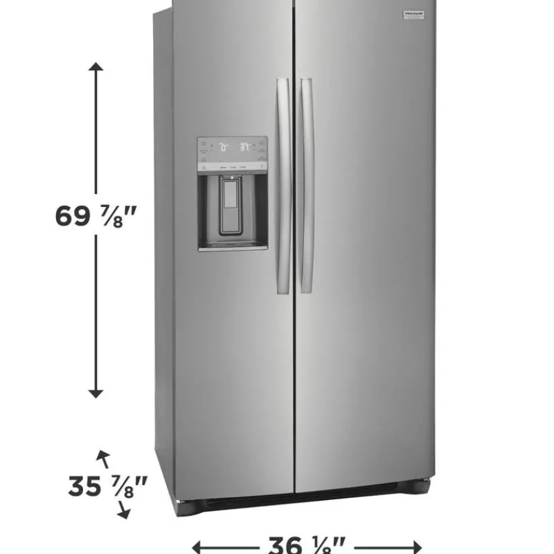 Frigidaire Gallery 36 in 25,6 Cu Ft refrigerator Side by side - GRSS2652AF