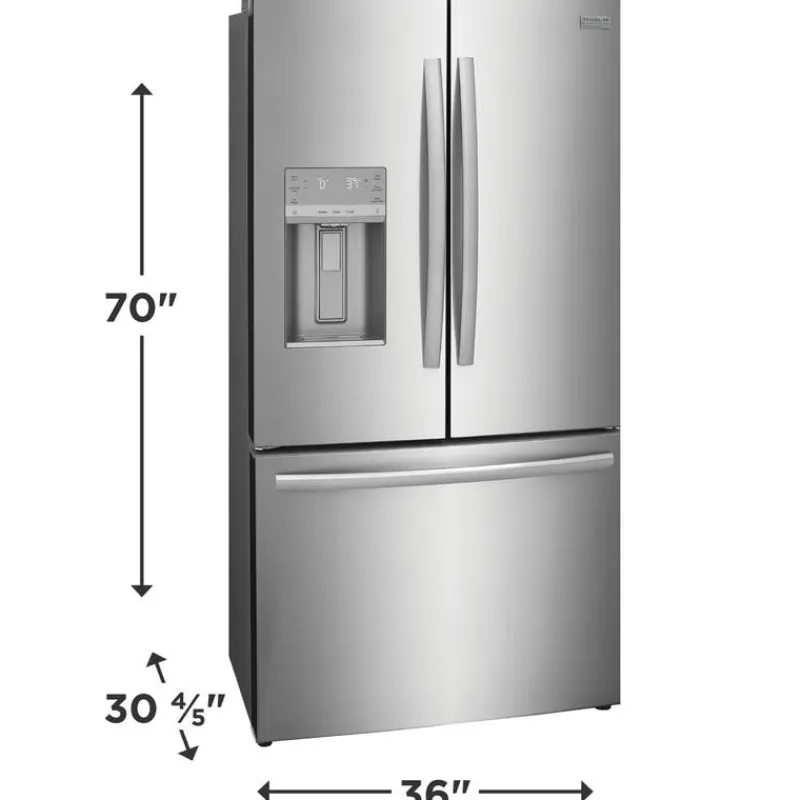 Frigidaire Gallery 36 In 22,6 Cu Ft Refrigerator Bottom Freezer, French door - GRFC2353AF