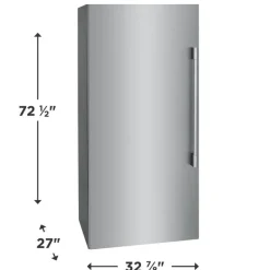 Frigidaire Professional 19 Cu Ft 33 In Freezer , Vertical, 33