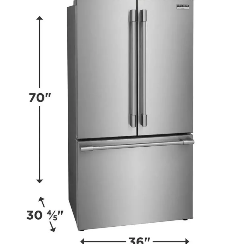 Frigidaire Professional 23 Cu Ft 36 In Refrigerator Bottom Freezer, French door - PRFG2383AF