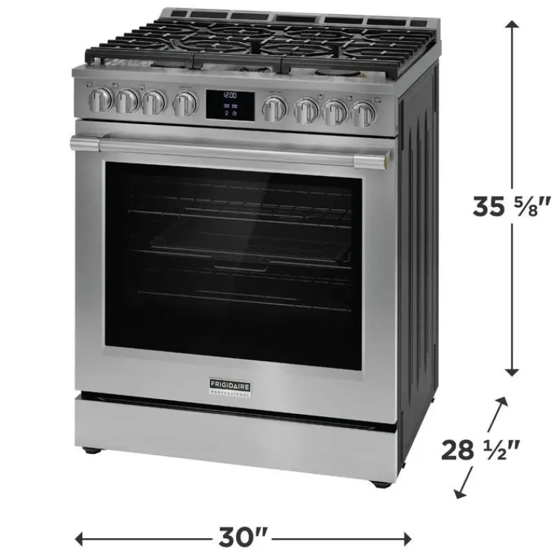 Frigidaire Professional Range 30" Electric Gas - PCFG3080AF