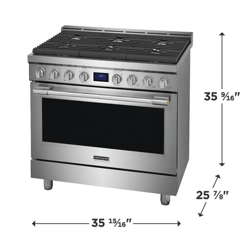 Frigidaire Professional Range 36" Electric Gas - PCFG3670AF