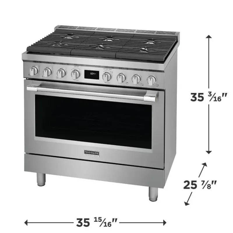 Frigidaire Professional Range 36" Dual Energy Gas - PCFD3670AF