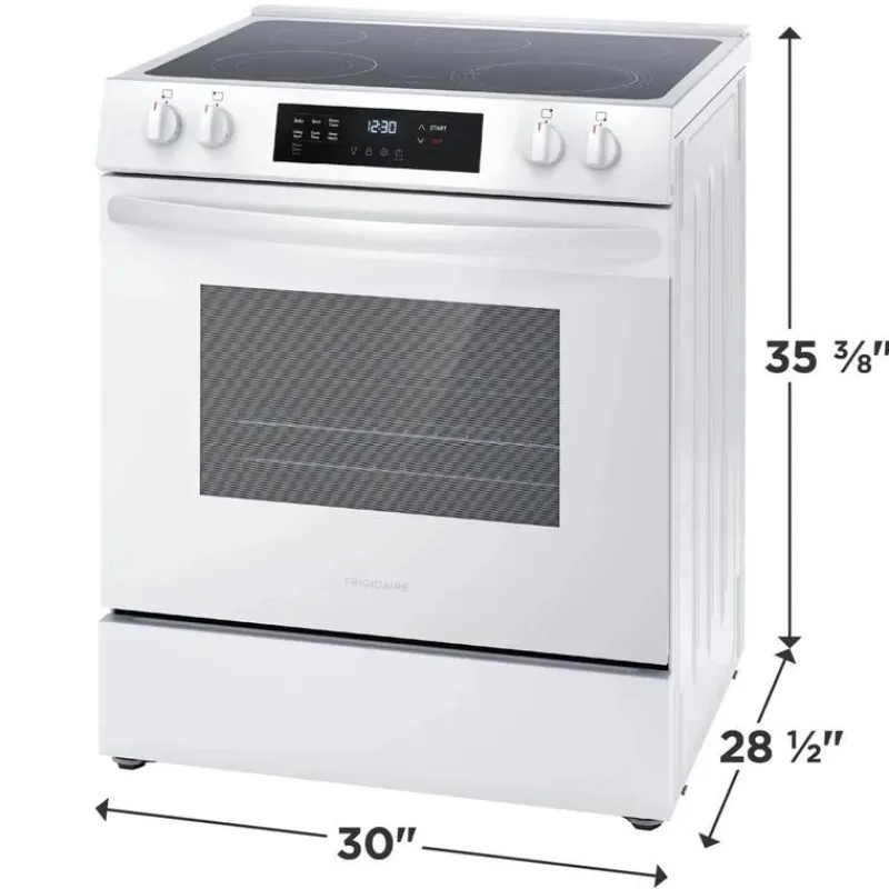 Frigidaire Range 30" Electric Glass-Ceramic - FCFE306CAW