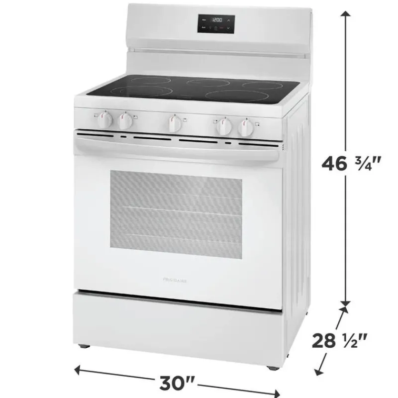 Frigidaire Range 30" Electric Glass-Ceramic - FCRE305CBW