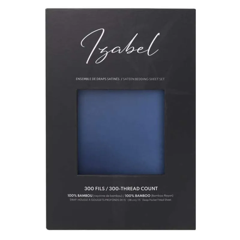 Full Bamboo Bed Sheet Set - Blue