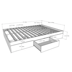 Nexera Full Bed Set with Storage (54") - 3pcs -