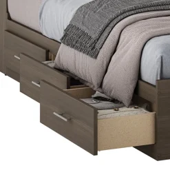 SUA-V Full Bed with 6-Drawer Storage and Headboard (54