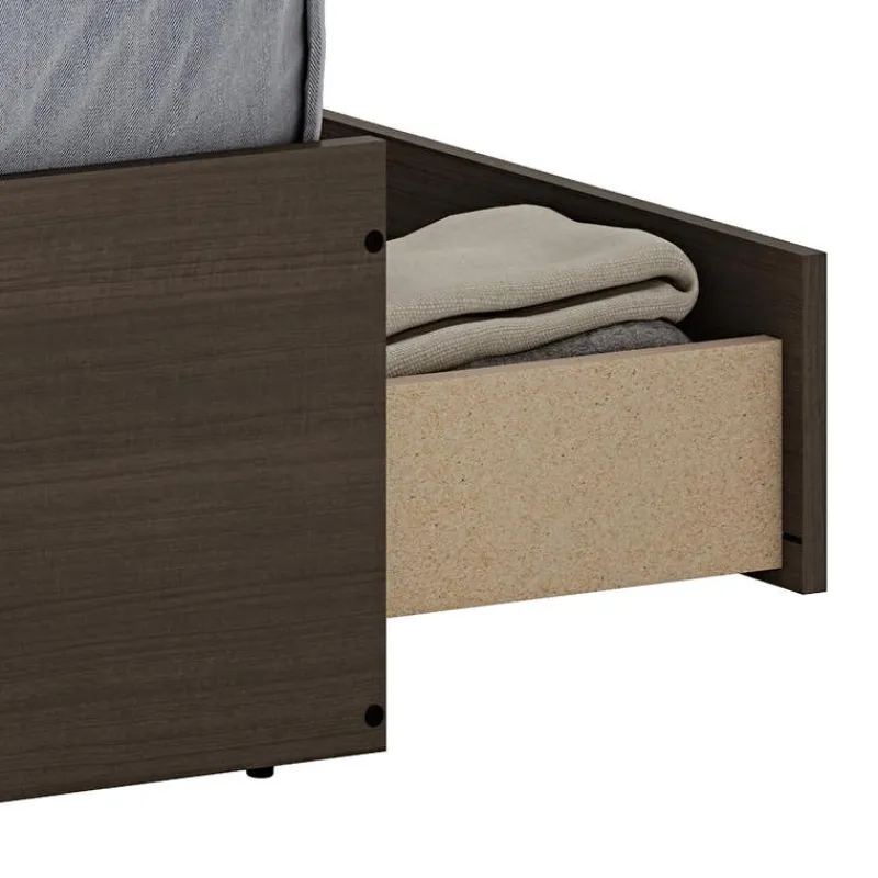 SUA-V Full Bed with 6-Drawer Storage and Headboard (54")