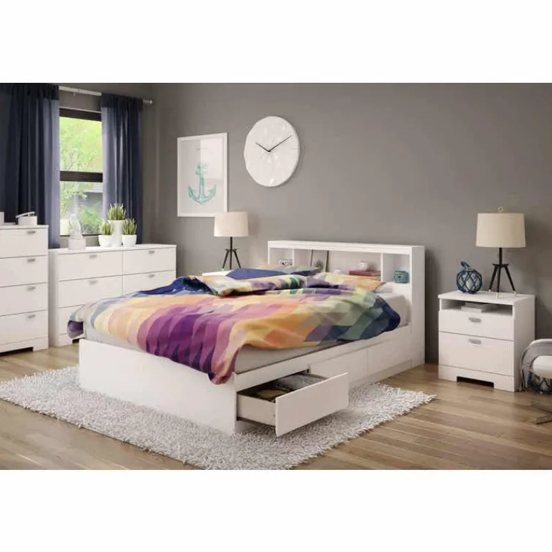 Meubles South Shore Full Bed with 3-Drawer Storage and Headboard (54") - South Shore